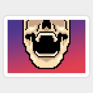 Pixel Skull Mask Sticker